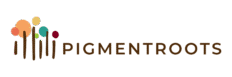 Logo de la marque Pigmentroots -calligraphie arabe