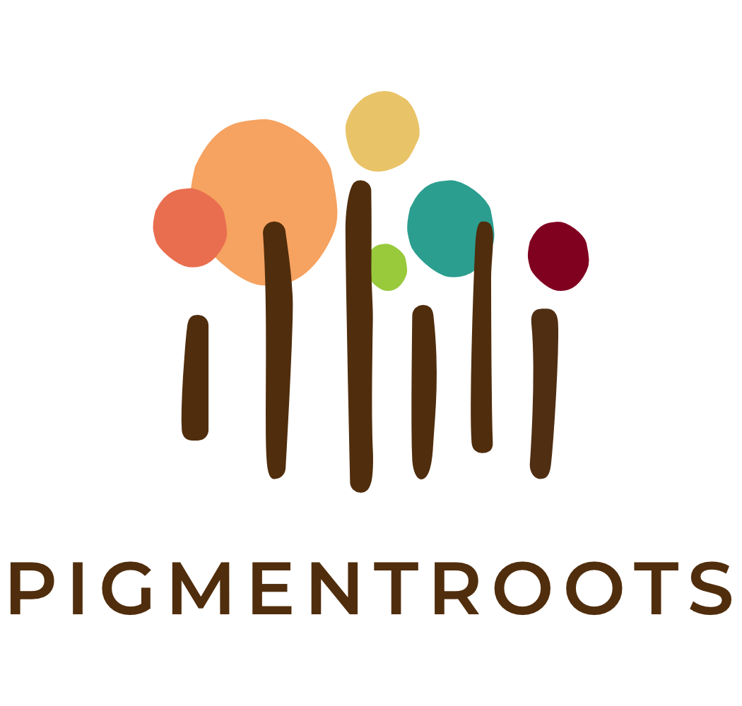 Logo de la marque Pigmentroots -calligraphie arabe